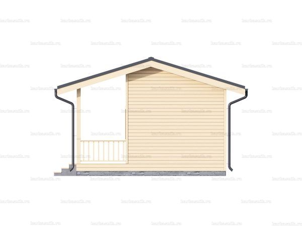 Дачный деревянный домик 6на4 из бруса фото 4