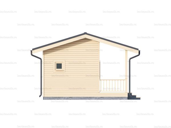 Дачный деревянный домик 6на4 из бруса фото 6